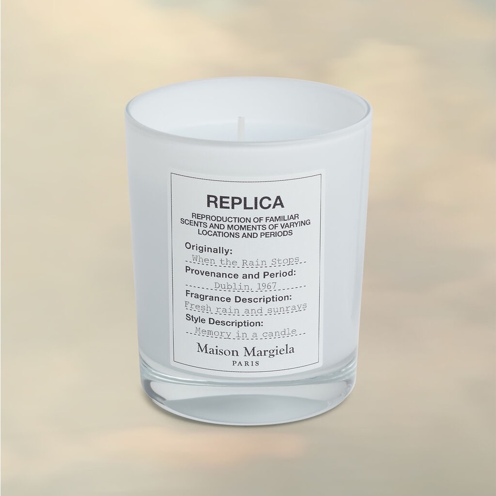 Maison Margiela Replica When the Rain Stops Scented Candle Fresh Rain